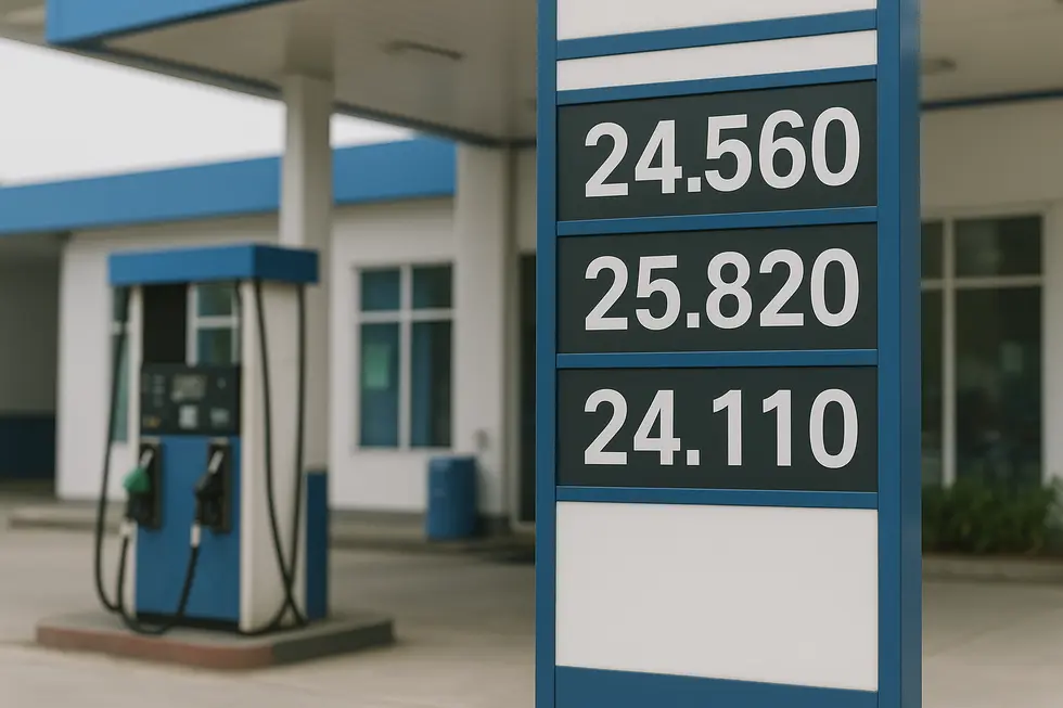 Bảng giá xăng dầu mới tại cây xăng vào ngày 05-03-2026.